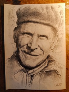 2021 - Děda, tužka na papíře, 21 x 30 cm